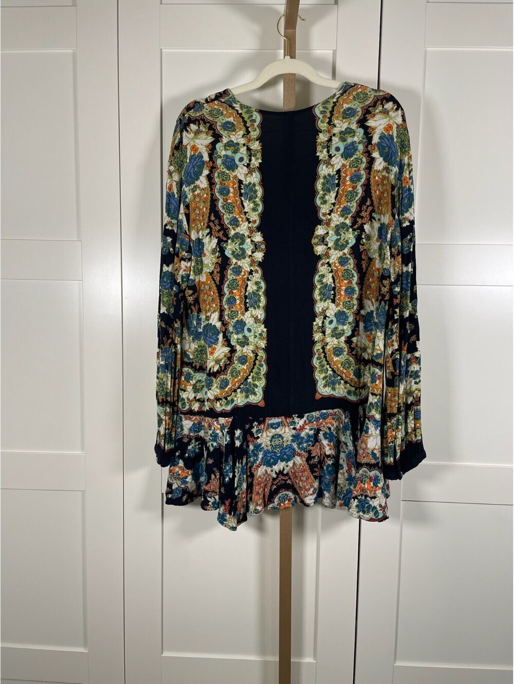 Free People Lovely Dreams Floral Print Tunic Dress Size - Oversized - Size Large - Picture 7 of 10